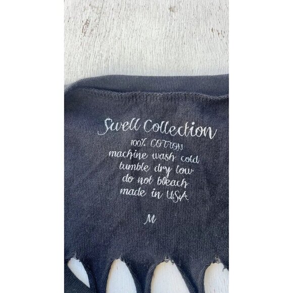 Swell Women's Cotton Cutout Tank Top Black size S M - Picture 11 of 12